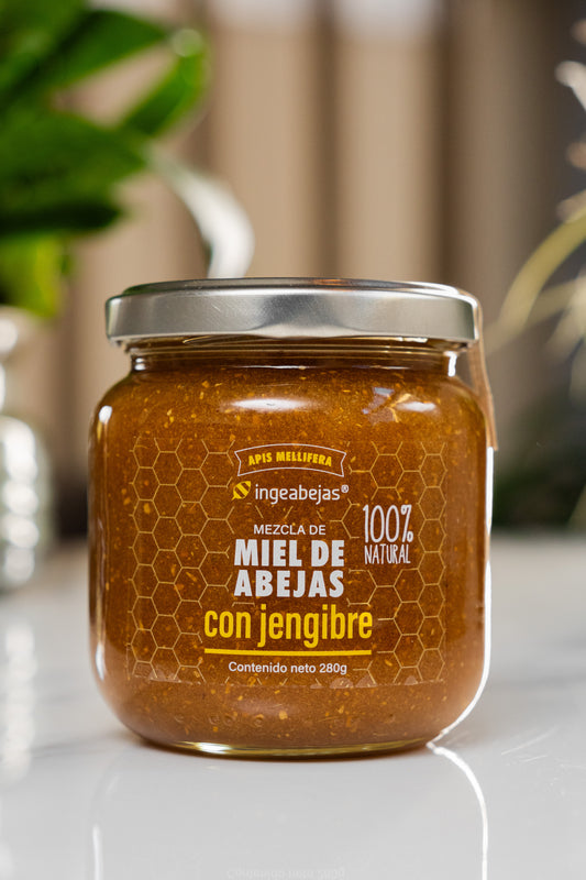 Miel de abejas con jengibre