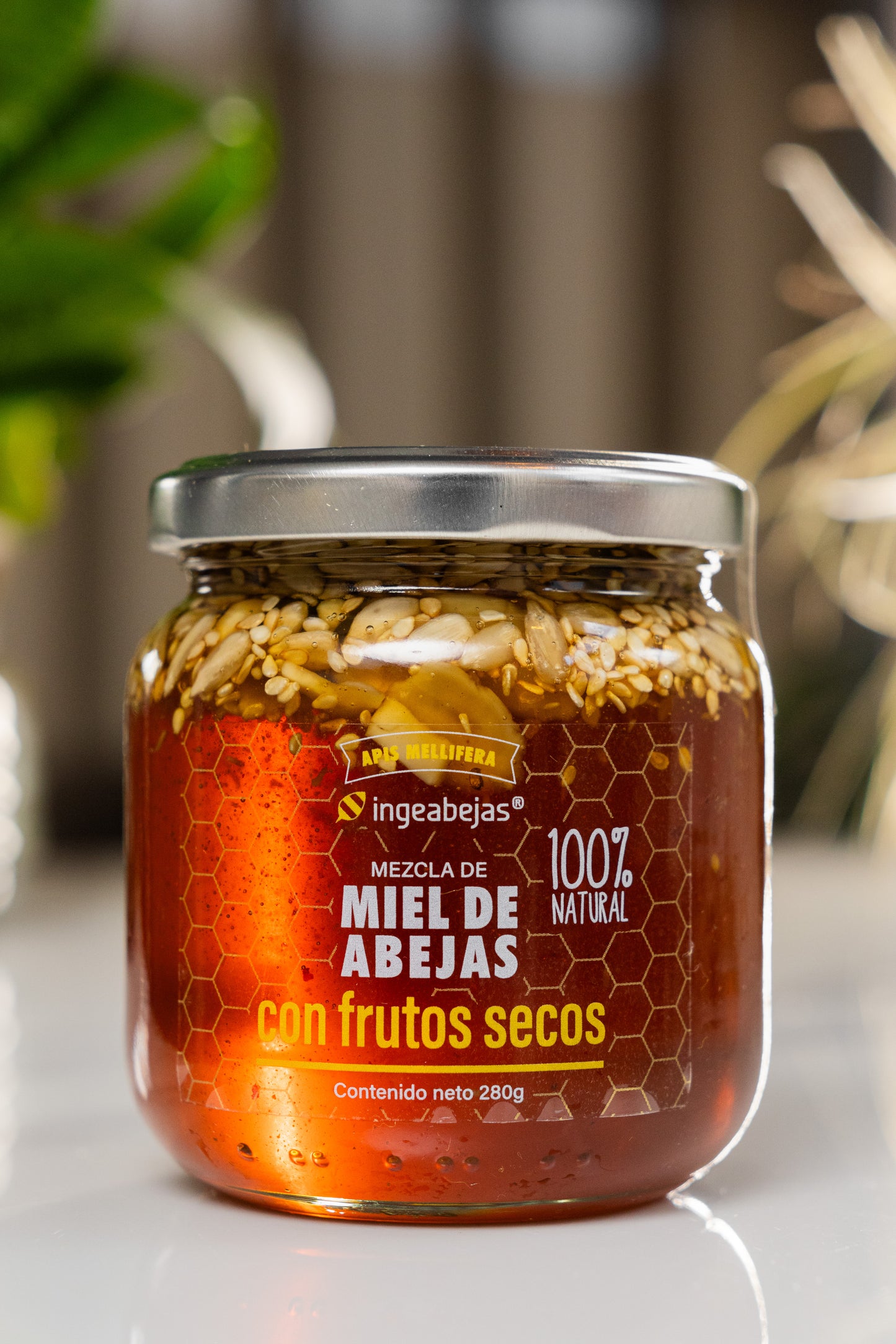 Miel de abejas con frutos secos