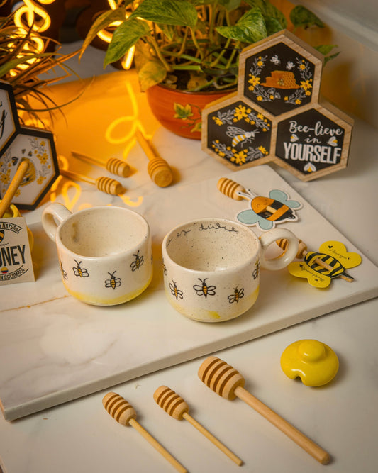 Pocillos artesanales edición especial abejas