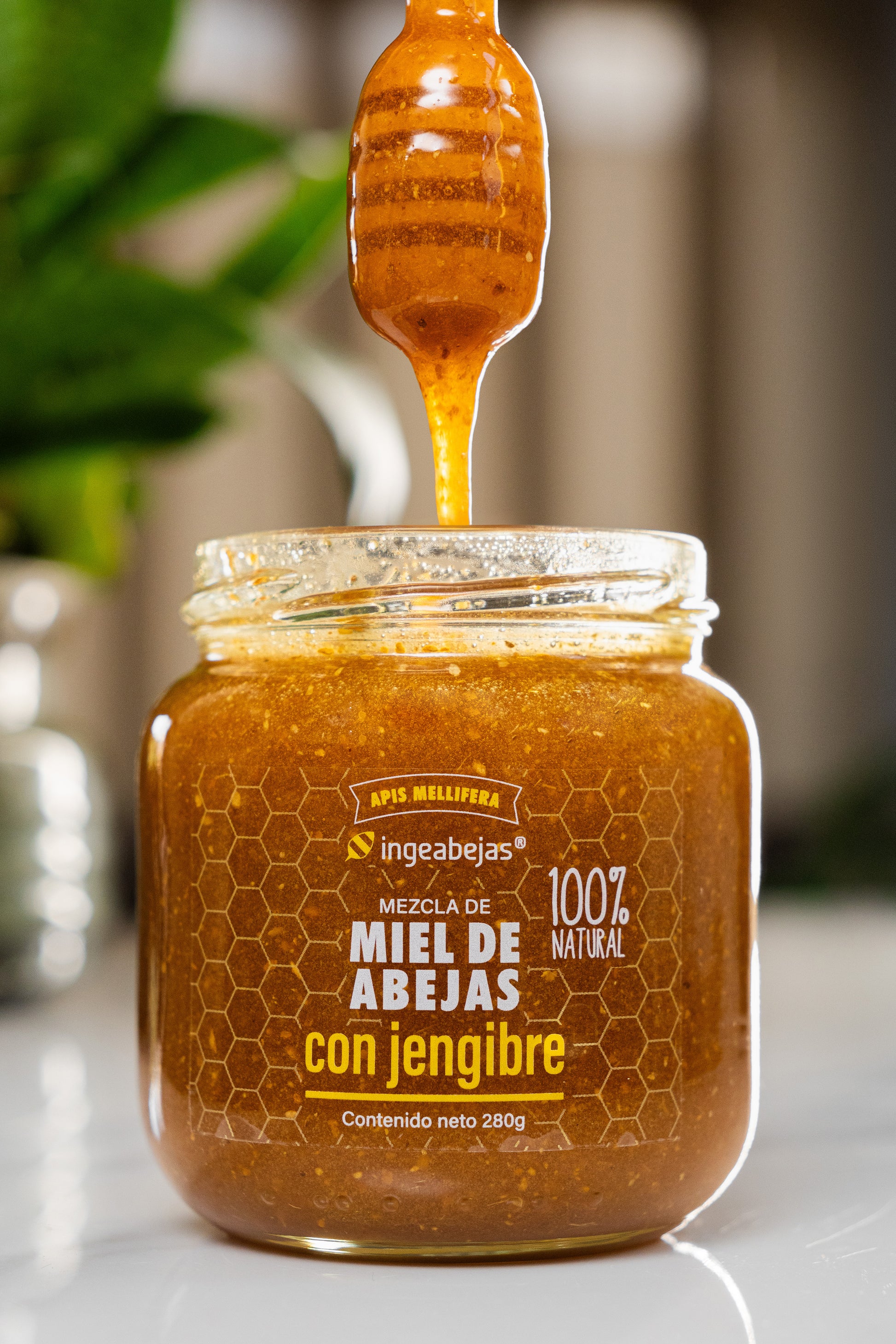Miel de abejas con jengibre2